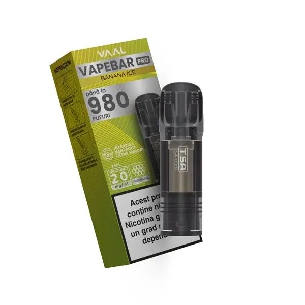 Cartus Vapebar PRO 980 pufuri 20mg - Banana Ice