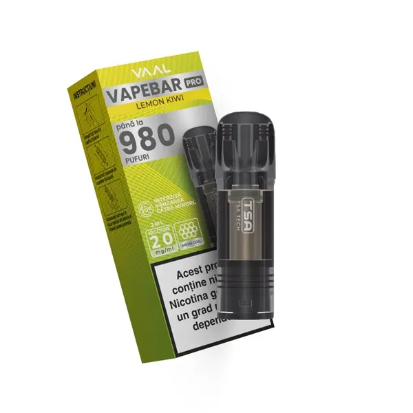 Cartus Vapebar PRO 980 pufuri 20mg - Lemon Kiwi