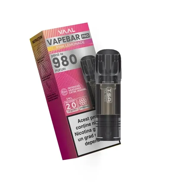 Cartus Vapebar PRO 980 pufuri 20mg - Pink Lemonade
