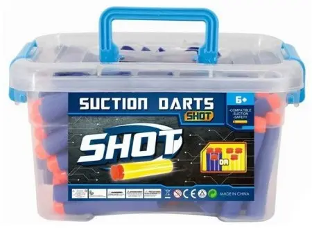 Cartușe moi pentru pistol de jucărie Raya Toys - 100 bucăți