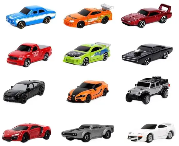 Cărucioare metalice Jada Toys Fast & Furious - Cutie surpriză, sortiment