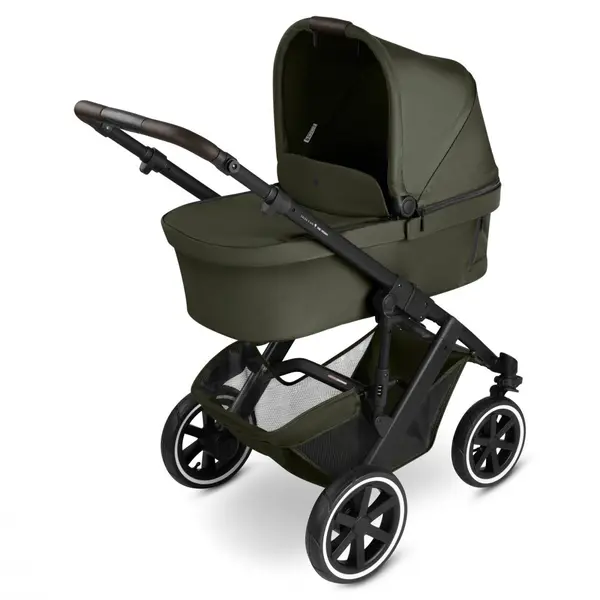 Carucior 2 in 1 pentru copii ABC Design Salsa 5 Air Avocado cu suspensie, maner ajustabil, roti pneumatice, suport pentru picioare reglabil, greutate admisa 22 kg