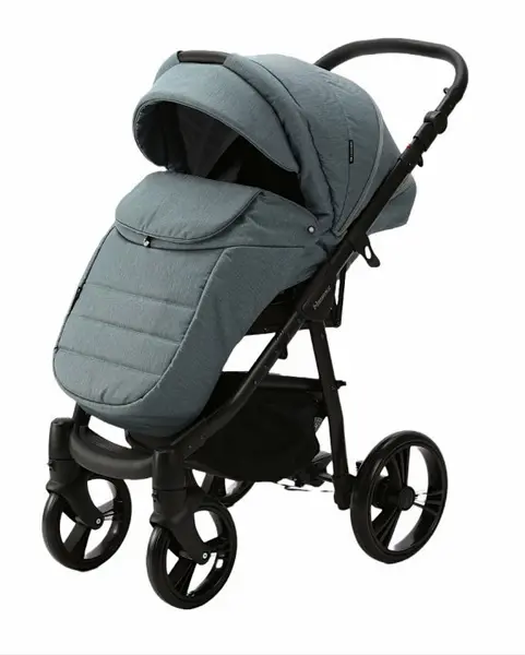 Carucior 3 in 1 Adamex Neonex TK54C Niagara Mist, scaun auto iSize, spatar reglabil pana la orizontala, landou cu spatar reglabil, suspensii, accesorii incluse