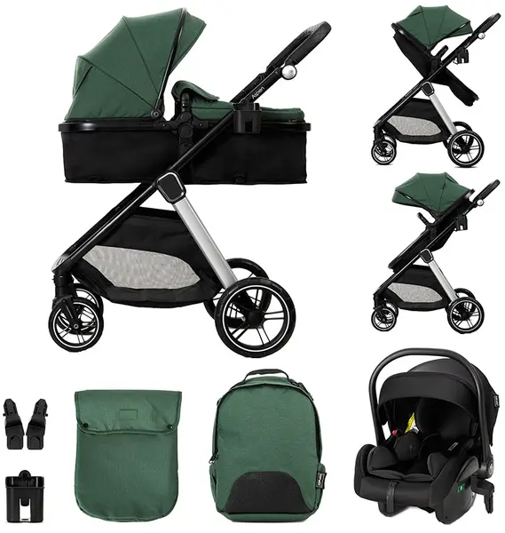 Cărucior 3 în 1 Lorelli - Aspen, Green