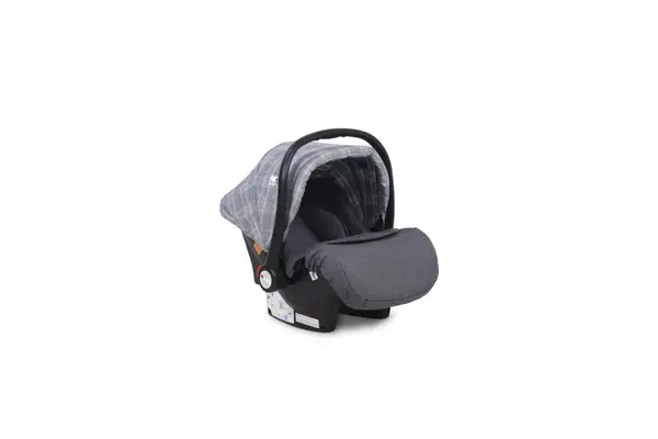 Carucior 3 in 1 Sena cos auto inclus cadru din aluminiu Grey Squared