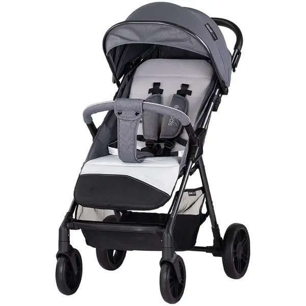 Carucior Chipolino Sparkle, sport, spatar reglabil, pliabil, gri KID063856, la doar 405,00 lei