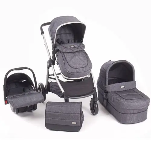 Carucior combinat 3 in 1 Kikka Maui All in One 2019 grey