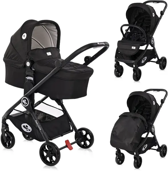 Carucior combinat Lorelli - Patrizia, Black
