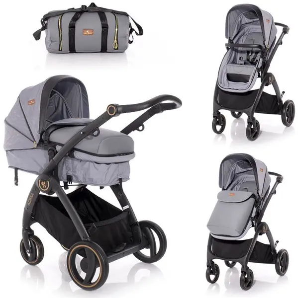 Carucior combinat pentru copii Lorelli - Adria Grey