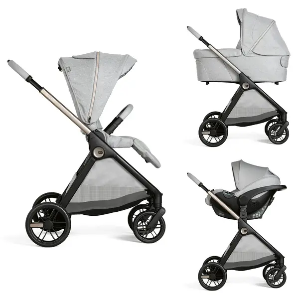 Carucior copii 3 in 1 Chicco Bellagio, Lunar Rock (gri deschis), 0luni+
