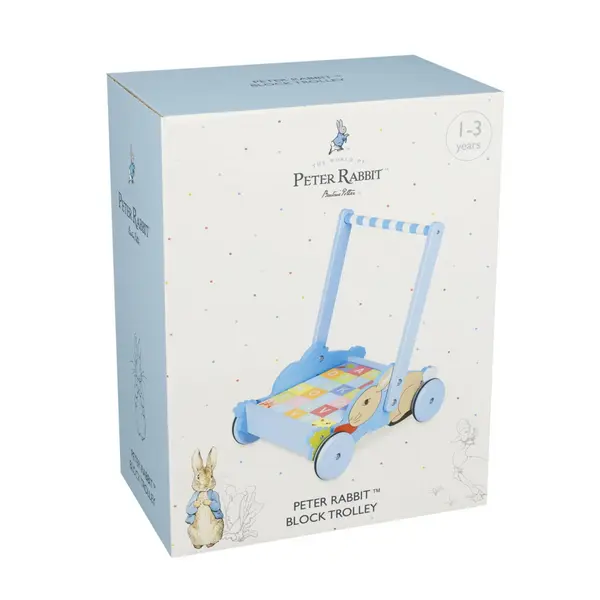 Carucior cu cuburi Peter Rabbit, , Orange Tree Toys