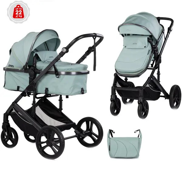 Cărucior cu landou transformabil Chipolino - Amore, matcha