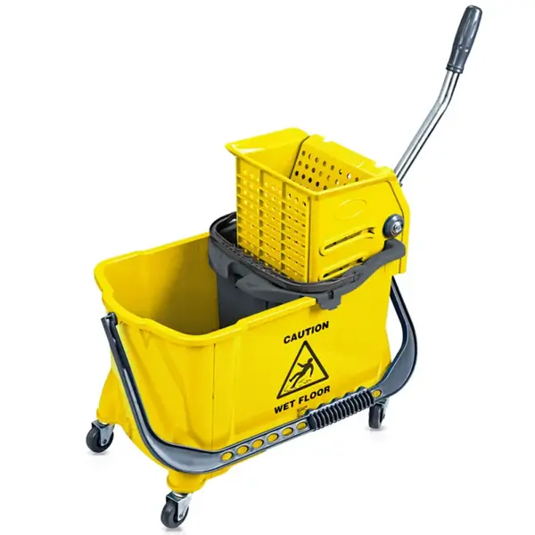 Carucior curatenie 2 galeti (10 + 24 litri) galben Carucior curatenie 2 galeti (10 + 24 litri) galben
