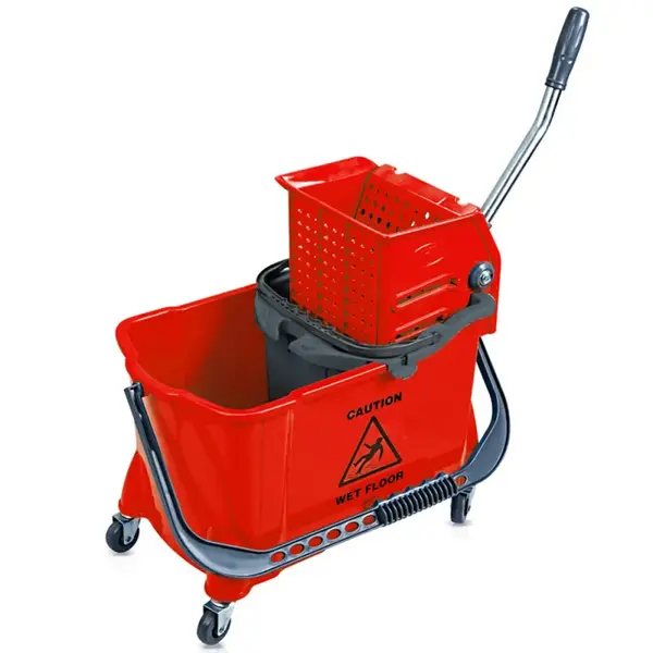 Carucior curatenie 2 galeti (10 + 24 litri) rosu Carucior curatenie 2 galeti (10 + 24 litri) rosu