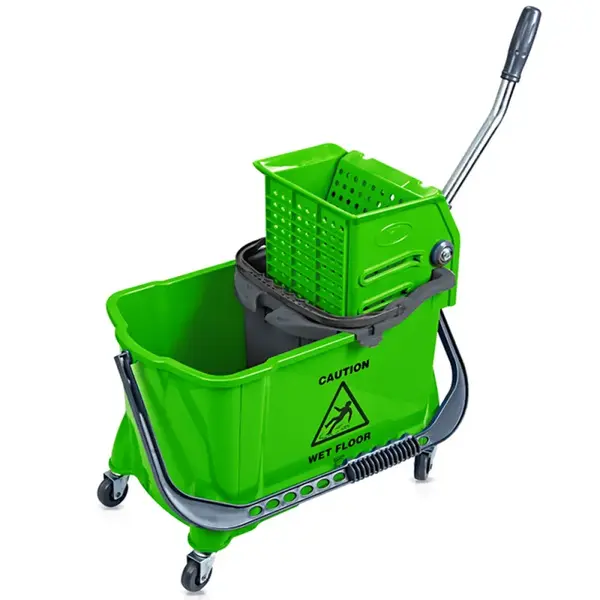 Carucior curatenie 2 galeti (10 + 24 litri) verde Carucior curatenie 2 galeti (10 + 24 litri) verde