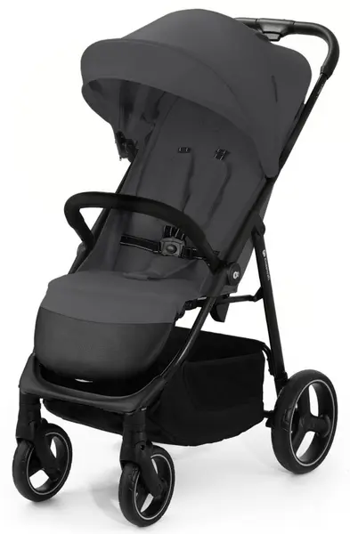 Cărucior de vară pentru bebeluși KinderKraft - Trig 3, Granite Grey