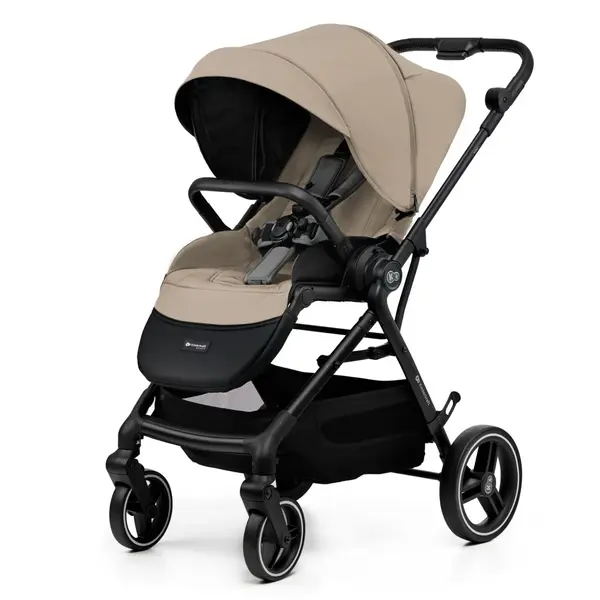 Carucior Kinderkraft Yoxi, 3 in 1, sport, landou, scoica auto, pliabil, bej KID926213, la doar 2.865,00 lei