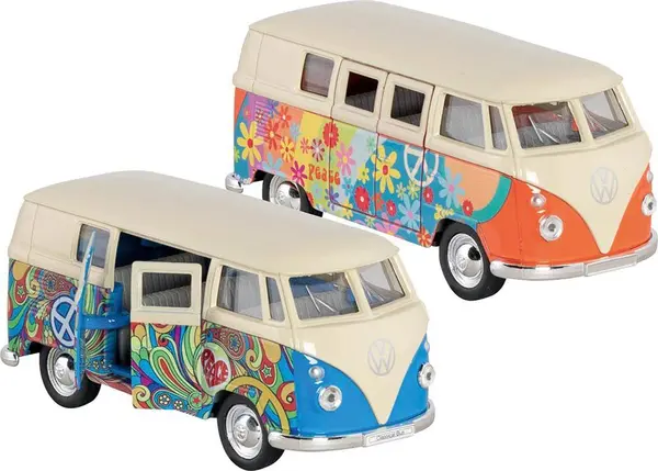 Cărucior metalic Goki - Volkswagen T1 Bus 1963, 1:34, sortiment