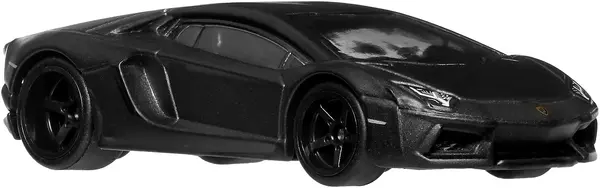 Cărucior metalic Hot Wheels Fast & Furious - Lamborghini Aventador Coupe, 1:64, negru