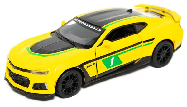 Carucior metalic Kinsmart - 2017 Chevrolet Camaro ZL1, nr.1, 1:38, galben