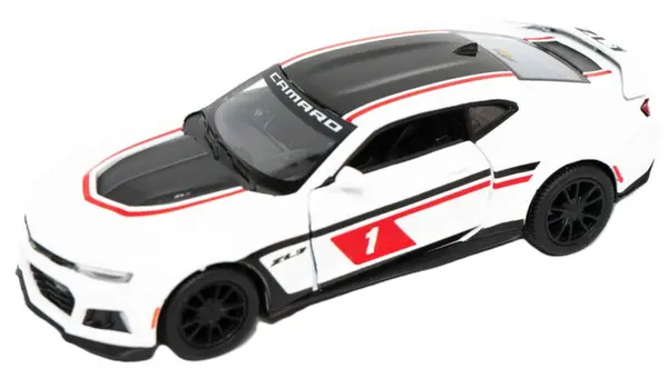 Carucior metalic Kinsmart - 2017 Chevrolet Camaro ZL1, nr.1, 1:38, alb