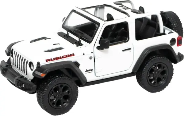 Carucior metalic Kinsmart - 2018 Jeep Wrangler Open Top, 1:34, alb