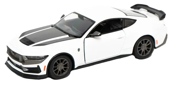 Carucior metalic Kinsmart - 2024 Ford Mustang Dark Horse, 1:38, alb