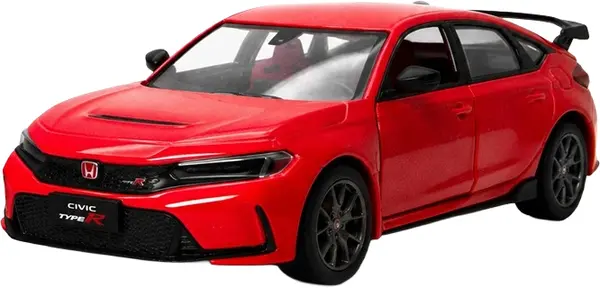 Carucior metalic Kinsmart - 2024 Honda Civic Type R, 1:36, roșu