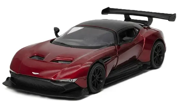 Cărucior metalic Kinsmart - Aston Martin Vulcan, 1:38, bordo
