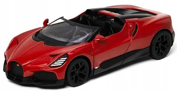 Carucior metalic Kinsmart - Bugatti Mistral, 1:36, bordo