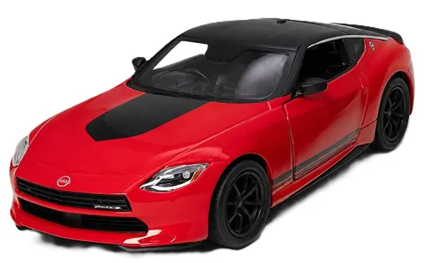 Cărucior metalic Kinsmart Customized Edition - 2024 Nissan Fairlady Z, 1:36, roșu