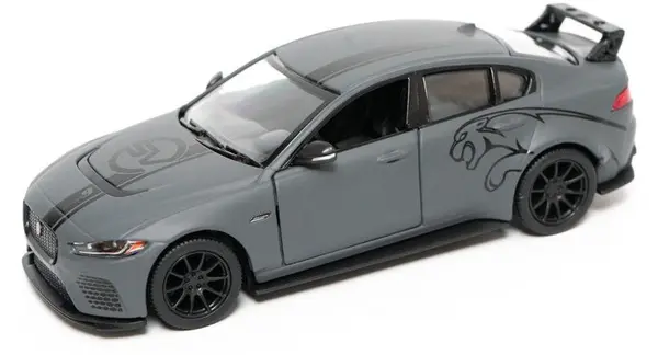 Cărucior metalic Kinsmart - Jaguar XE SV Project 8 2018, 1:36, grafit