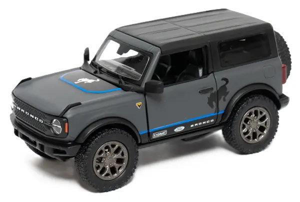Carucior metalic Kinsmart Livery Edition - 2022 Ford Bronco, 1:34, creion grafit