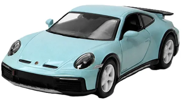Cărucior metalic Kinsmart - Porsche 911 GT2 RS, 1:36, albastru deschis