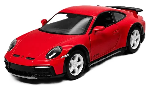 Cărucior metalic Kinsmart - Porsche 911 GT2 RS, 1:36, roșu