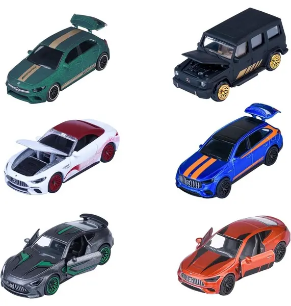 Cărucior metalic Majorette - Mercedes AMG Deluxe, 1:64, sortiment