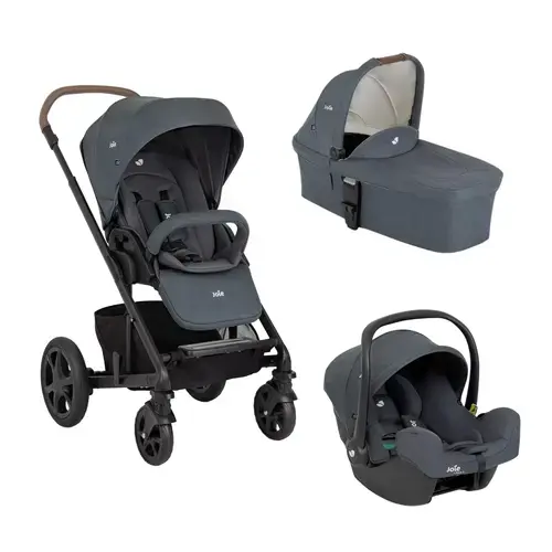 Carucior multifunctional 3 in 1 Joie Chrome Dlx Moonlight (Carucior Chrome DLX + Landou Moonlight + Scoica i-Snug Moonlight)