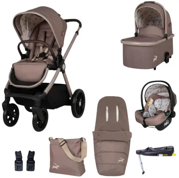 Cărucior pentru bebeluși 3 în 1 Cosatto - Giggle 4 + geantă și sac+ bază IsoFix , Lollop