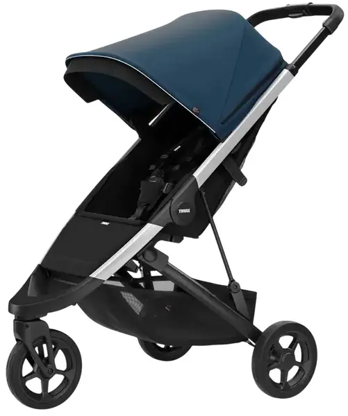 Cărucior pentru bebeluși Thule - Spring, Blue Aluminum
