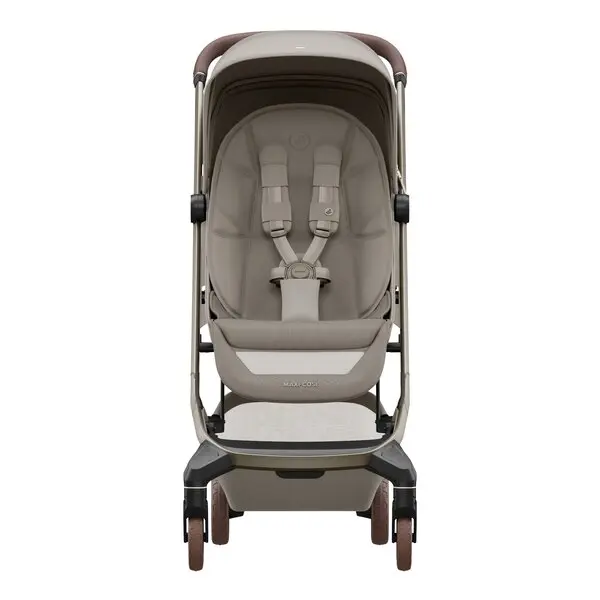 Carucior pentru copii 0-4 ani Maxi-Cosi Fame Cabin Onyx Black 0-22 kg, compatibil avion, suspensii, sistem LumiRide Led, port USB-C, design compact
