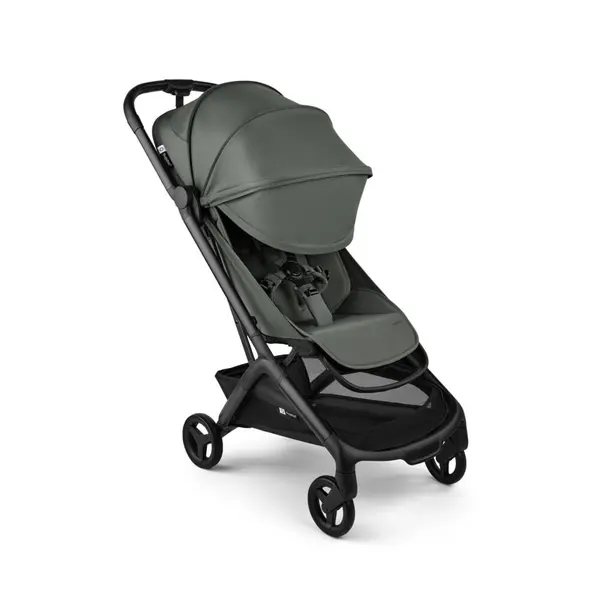 Carucior pentru copii Bugaboo Butterfly 2 Black Forest Green cu spatar reglabil, compatibil avion, pliere ultra-compacta, suspensii