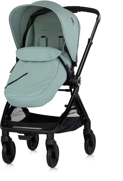 Cărucior pentru copii Chipolino - Elite NextG, cu mâner reversibil, verde măciță