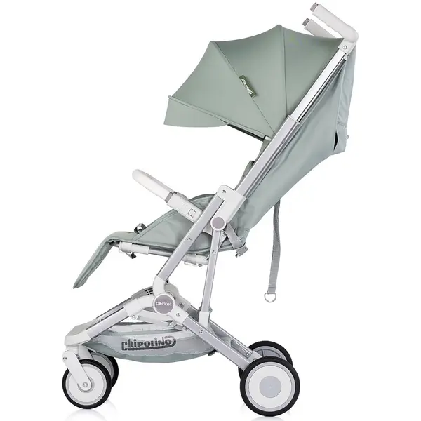Carucior pentru copii Chipolino Pocket Matcha, cadru usor, greutate admisa 22 kg