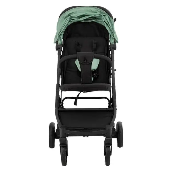 Carucior pentru copii FreeON Tao Green cu maner pentru transport, roti cu suspensie, greutate admisa pana la 22 kg