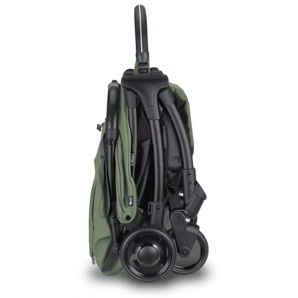 Carucior pentru copii Globber Stroll Lite Khaki, ultra usor, compact, mecanism pliere cu o singura mana, spatar ajustabil, greutate admisa 22 kg