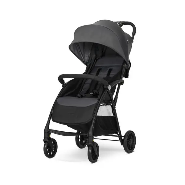 Carucior pentru copii Lorelli Fresh Grey Icy ultra-light, suport picioare reglabil, bara detasabila, suspensie, greutate admisa 22 kg
