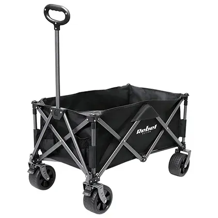 Carucior Plaja Rebel Active RBA-5503, 150 L, 100 Kg, pliabil (Negru)