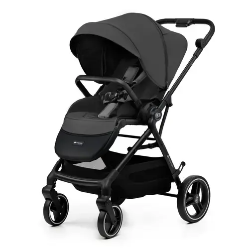 Carucior sport Kinderkraft Yoxi, reversibil, pliabil, 0 - 22kg, Gri