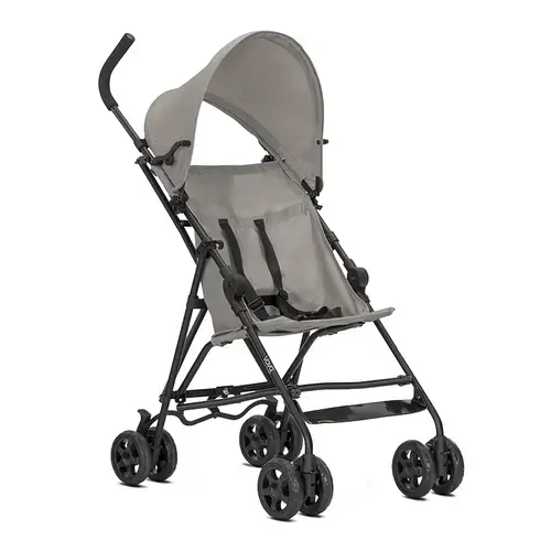 Carucior sport Lorelli Vaya ultra light, manere ergonomice, roti spate cu frana sincronizata, pana la 22 kg, 6 luni+, Gri