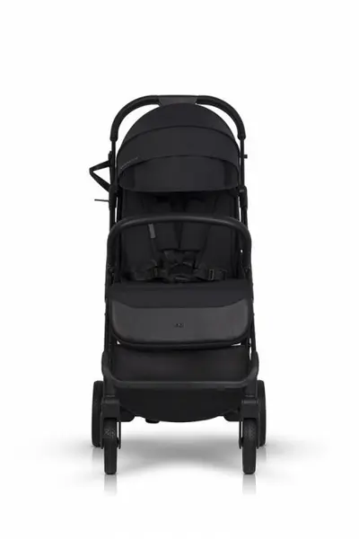 Carucior sport pentru copii dual fold EasyGo Faro, certificat pana la 22 kg, accesorii si geanta transport incluse, Ebony Black